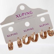 تصویر گوشواره ژوپینگ رنگ ثابت طرح ۱۰۵۲ 