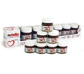 تصویر نوتلا مینی ولنتاین 25 گرمی بسته ی 7 عددی nutella nutella