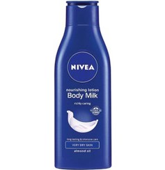 تصویر لوسیون بدن مغذی حاوی روغن بادام 250میل نیوا NIVEA BODY NOURISHING MILK LOTION EXTRA FOR DRAY SKIN