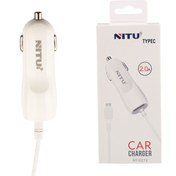 تصویر شارژر فندکی سیم وصل تایپ سی Nitu NT-CC12 2.4A Nitu NT-CC12 2.4A Type-C Wired Car Charger