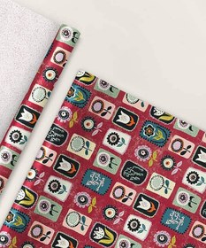 تصویر 3 برگ کاغذ کادو گلاسه – 1106 