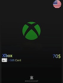 تصویر گیفت کارت ایکس باکس 70 دلار آمریکا 