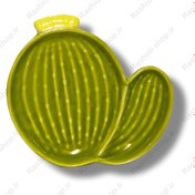 تصویر ظرف پذیرایی طرح میوه بنیکو مدل کاکتوس - گرد 