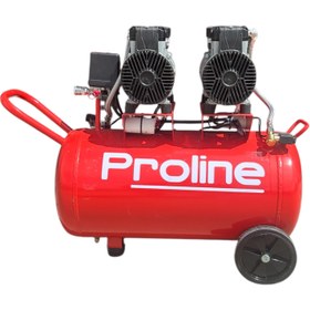 کمپرسور باد 50 لیتری سایلنت دو موتور 1100 وات proline