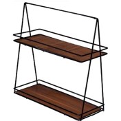 تصویر استند دوطبقه چوبی 