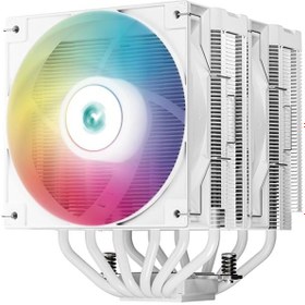 تصویر خنک کننده پردازنده دیپ کول مدل DEEPCOOL AG620 DIGITAL WHITE ARGB AIR COOLING DEEPCOOL AG620 DIGITAL