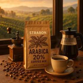 تصویر میکس قهوه ۲۰% عربیکا 