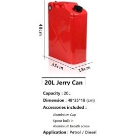 تصویر گالن سوخت 20 لیتری تی مکس مدل T-Max Jerry Can 20L 