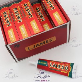 تصویر چسب نگین و پارچه 50ml برند L.JAMES قوی 