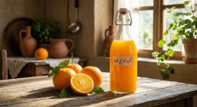 تصویر آب نارنج طبیعی 1 لیتری 