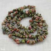 تصویر ریسه سنگ اوناکیت شکسته (طول ریسه 40 سانتیمتر است) - کد 2020246 