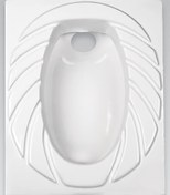 تصویر توالت ایرانی مروارید مدل پارمیدا سایز ۵۸ ریم بسته 