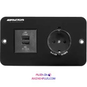 تصویر پریز توکار برند فکتور مدل FPO2.v2 Factor built-in power outlet model FPO2.v2