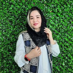 تصویر شال رینگی قلاب بافی 