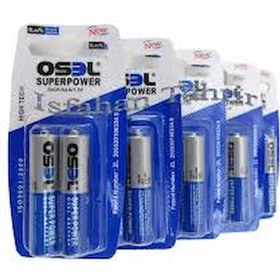 تصویر باتری نیم قلمی اوسل مدل Super Power بسته 2 عددی Ozeel Super Power AAA Battery Pack of 2