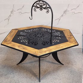 تصویر میز آتشدان 130 ارتفاع 70 