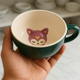 تصویر ماگ داخل عروسکی ماگ سورپرایزی داخل عروسکی