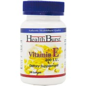 تصویر ویتامین ای 400 هلث برست - 100 عددي ا Vitamin E 400 IU Health Burst Vitamin E 400 IU Health Burst
