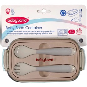 تصویر ظرف غذا خوری کودک بی بی لند کد 217 Baby land baby food container code 217