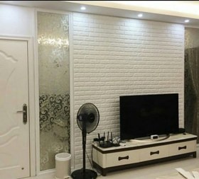 تصویر دیوارپوش فومی طرح آجر پشت چسب دار 