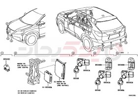 تصویر سنسور پارک ( لکسوس , RX ) 