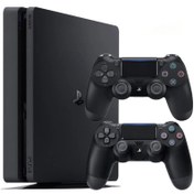 تصویر کنسول بازی سونی (استوک) (کپی خور) PS4 Slim | حافظه 500 گیگابایت به همراه یک دسته اضافه PlayStation 4 Slim (Copy Set) (Stock) 500 GB + 1 extra controller