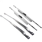 تصویر تیغه برف پاکن استیل پژو دو عددی با پایه 