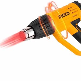 تصویر سشوار صنعتی 3 حالته HG200047 اینکو (2000 وات) Three mode heat gun HG200047 ingco