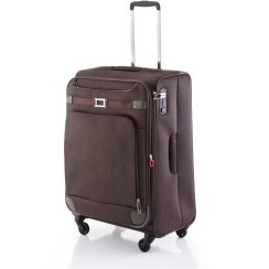 تصویر چمدان اکولاک مدل سیریو سایز متوسط و بزرگ رنگ مشکی 