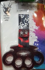 تصویر آویز مدل پنجه بوکسی (مشکی سفید قرمز ابی) 