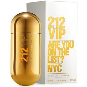 تصویر عطر جیبی زنانه 212 وی آی پی طلایی (212 vip) برند اسکوپ (scoop) 25 میل 212 vip scoop mini perfume For women 25 ml