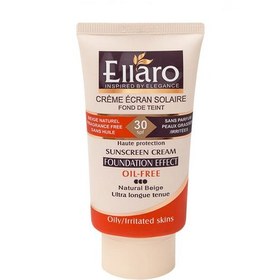 تصویر کرم ضدآفتاب رنگی الارو حجم 40 میلی لیتر - ضدآفتاب رنگی spf25 بژ روشن Ellaro Sunscreen Cream 40ml