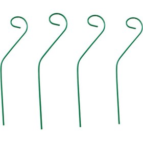 تصویر نگهدارنده گیاه مدل فلزی بسته چهار عددی - سبز 