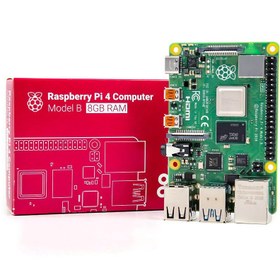 تصویر پیش فروش رزبری پای 4 مدلB با رم 8 گیگابایت - 50 عدد raspberry pi 4b 8GB element14