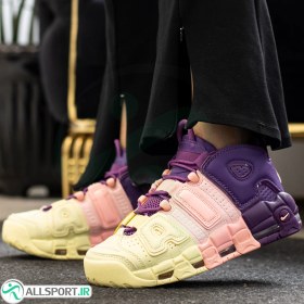 تصویر کتانی رانینگ زنانه نایک طرح اصلی Nike Air Tempo Purble Pink Yellow 