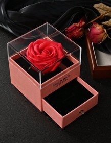 تصویر باکس گل رز صورتی 