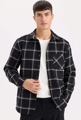 تصویر پیراهن مردانه مشکی دفکتو | E2763AX24WN اورجینال 