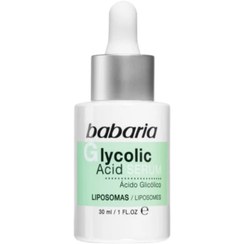 تصویر سرم بازسازی سلولی پوست گلیکولیک اسید باباریا حجم 30 میل Babaria Glycolic Acid Serum 30ml