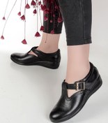 تصویر کفش طبی زنانه تمام چرم کد B8 