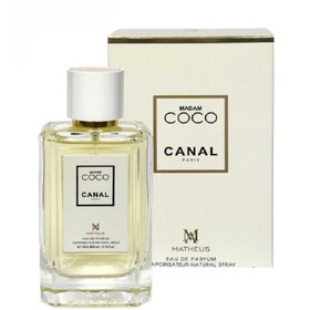 تصویر ادکلن زنانه متئوس مدل madam coco canel حجم 110mL 