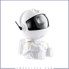تصویر چراغ خواب  آدم فضایی مدل Astronaut نشسته Astronaut galactic projector