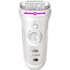 تصویر اپیلاتور براون سری 9 مدل Braun 9-961V Silk-épil 9 SkinSpa 9-961V Wet&Dry Epilator Beauty Set with Body Exfoliation Brushes, Shaver head and Deep Massage. 12 extras.