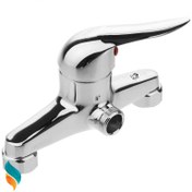 تصویر شیر توالت اندیکا مدل اردکی رنگ کروم 