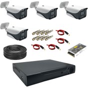 تصویر پکیج 4 دوربین مداربسته آماده نصب فول اچ دی سری هوشمند 4522 PAC 4 CAMERAS 1 DVR MODE:4522