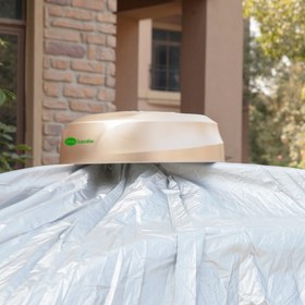 تصویر چادر ماشین ضد آب اتومبیل با قابلیت کنترل از راه دور و باتری خورشیدی کد 150 