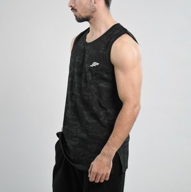 تصویر رکابی ورزشی مردانه پی اس دابلیو مدل PY-4H0873 چریکی مشکی 