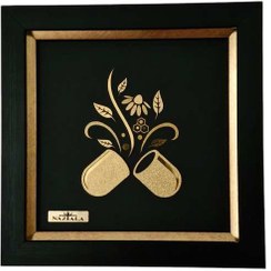 تصویر تابلو ورق طلا نماد داروسازی 