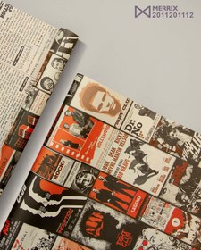 تصویر 3 برگ کاغذ کادو لینن – 17112 