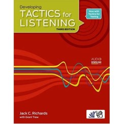 تصویر کتاب Tactics for Listening 3rd Developing اثر Jack C. Richards انتشارات رهنما 