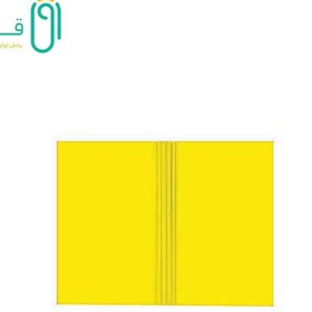 تصویر کرونا پوشه مقوایی 7 خط زرد 